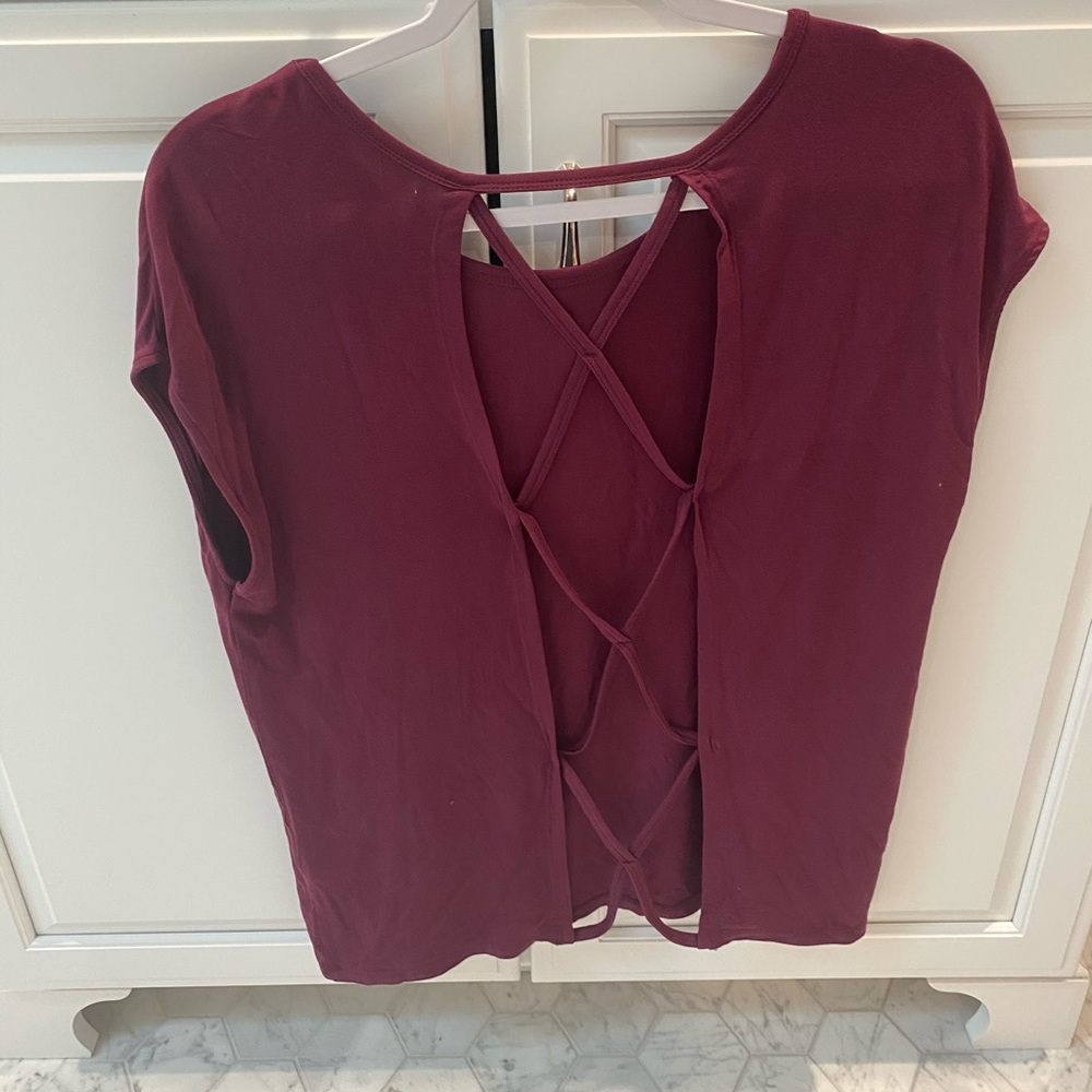 Forever 21 open back workout top